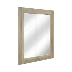 Espejo con marco tamaño: 65x85x3 modelo venus minoa color cambrian oak