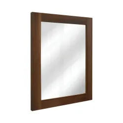 Espejo con marco tamaño 65x85x3 modelo genova minoa color fresno tea
