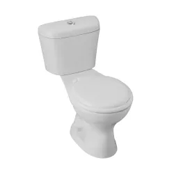 Inodoro blanco modelo milan doble descarga fv