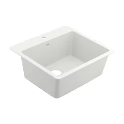 Fregador de granito blanco 25 x 22 x 9 moen