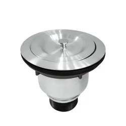 Canasta de fregador  acero inoxidable profunda con tapa y coladera