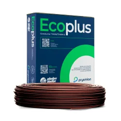 Alambre thhn-thwn #12 awg chocolate rollo