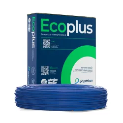 Cable thhn-thwn #2 awg azul rollo