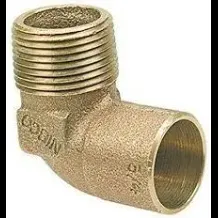 Codo adaptador macho cobre 1/2