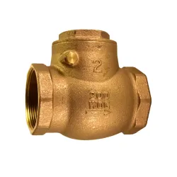 Válvula de retención horizontal de 2 bronce agua potable