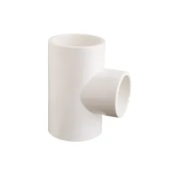 Tee lisa  pvc de 1 1/4 x 1 para agua potable calibre 40