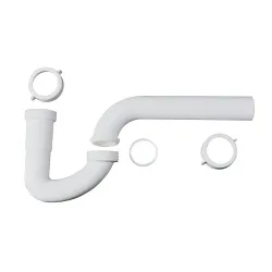 Trampa plastica de 1 1/4 pvc para lavamanos p0481