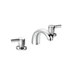 Llave de lavamano de 8 lever cromada minoa