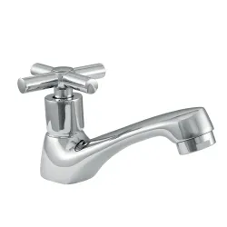 Llave lavamano sencilla cuello alto cruz minoa 040-cslcc