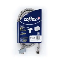 Tubo de abasto (manguera) acero inoxidable de 1/2 x 1/2 coflex