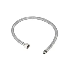 Tubo de abasto (manguera) inoxidable para lavamanos de 3/8 x 1/4 coflex