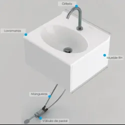 Kit lavamano oslo 48x43 covid-19 vban18-0003