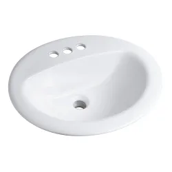 Lavamanos blanco empotrable de 4 modelo ford