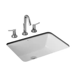 Lavamano alba rectangular bajo meson blanco - e334-bl