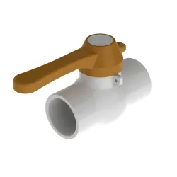 Valvula de bola 3 lisa manija larga pcp