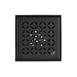 Parrilla modelo lotus line tamaño 4x4 acabado negro mate qm