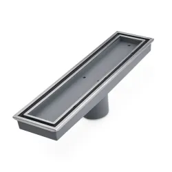 Parrilla lineal modelo veil tamaño 12x 3 acabado satinado qm