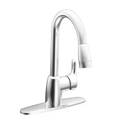 Llave de fregador monomando acabado cromado modelo baystone moen