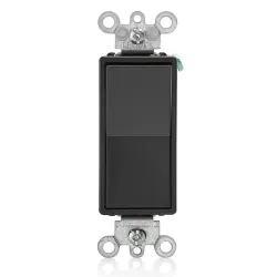 Interruptor de 4 vias de 15 amperios de 120/277 voltios 5604-2e negro residencial decora leviton
