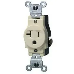 Tomacorriente 20 amperios 125 voltios tipo t pola grado comercial