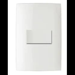 Interruptor/Switch sencillo con placa 10 amperios linea cien acabado blanco
