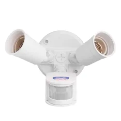 Lampara doble c/s de movimiento blanco