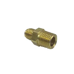 Conector flare macho 1/4 a 1/4 para gas refrigeración