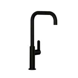 Llave de fregador negro mate con pico movil modelo fulton fv