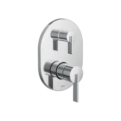 Llave  de baño (trim) sin regadera acabado cromado modelo cia moen