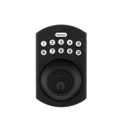 Cerradura electronica con teclado tactil acabado negro mate entrada principal kwikset